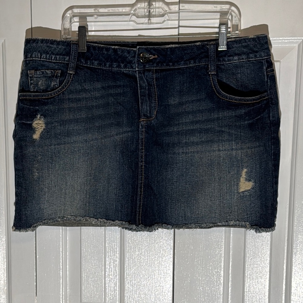 Apt. 9 Blue Jean Mini Skirt for Night Out